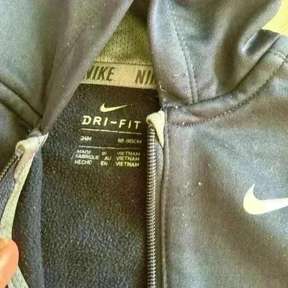 Nike zip up hoodie size 24m - Picture 2 of 2